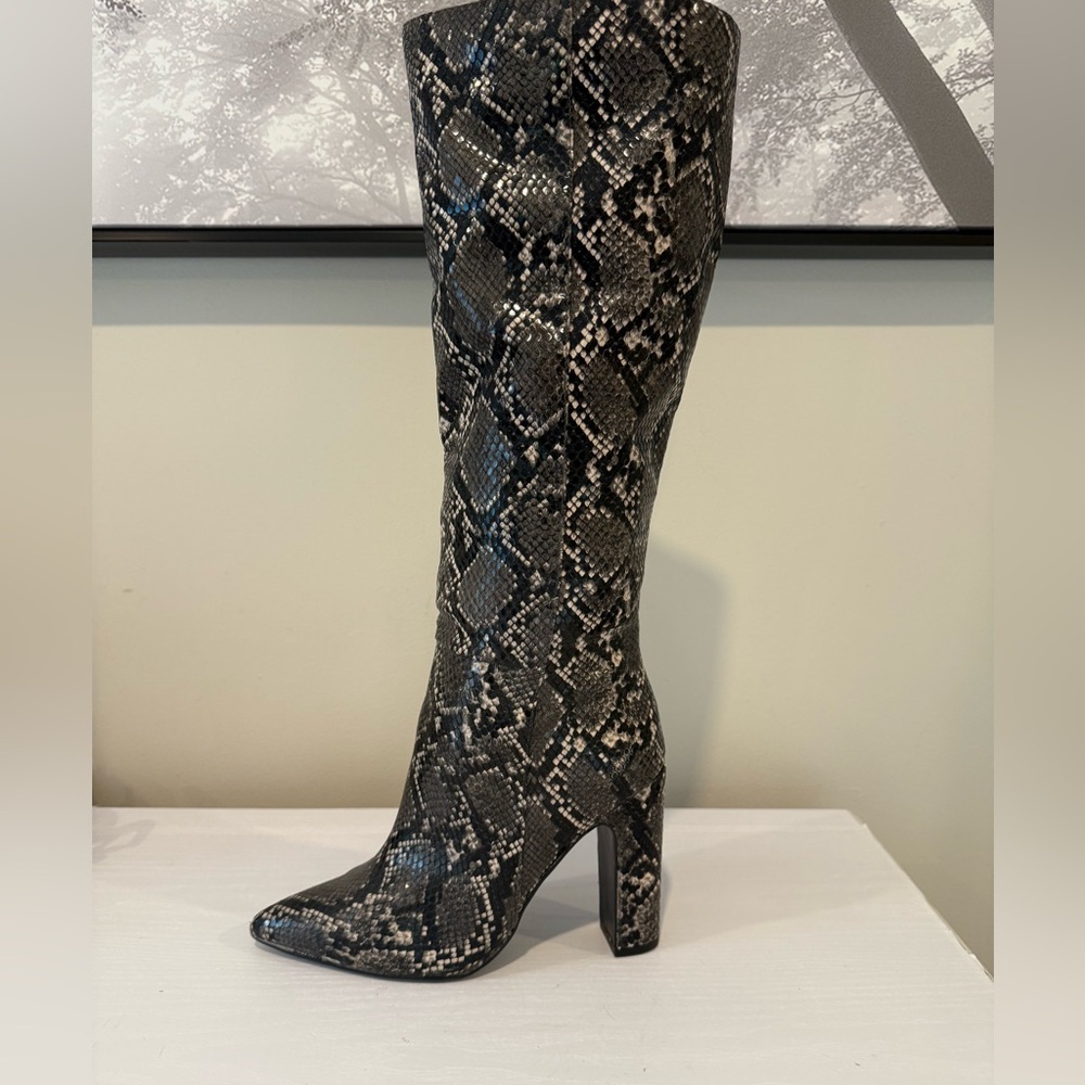 Steve Madden Snakeskin Knee-High Boots